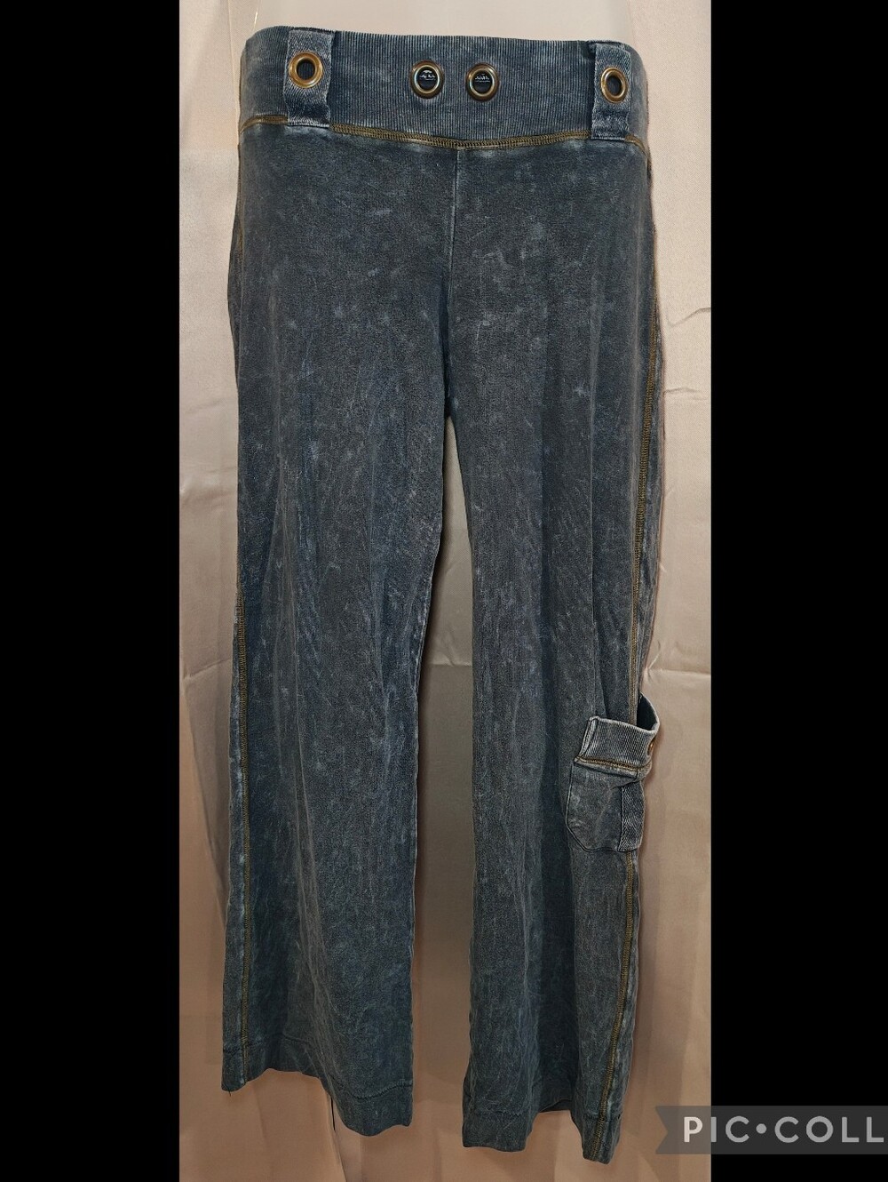 🔥Y2K City Lights Flare & Low Rise w Grommets Jeats Sweans Sweatpant Jeans🔥